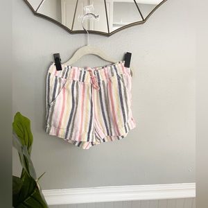 Old Navy Girls Multi Color Stripe Pull On Shorts Size Small 6-7